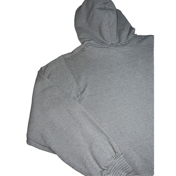 Dollywood Hoodie Sweatshirt Size S Gray Striped Blue Butterfly Dolly Parton - Picture 14 of 16